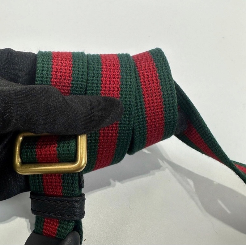 ❌已售出❌ GUCCI  527792 黑皮革LOGO 腰包 MINI 小號 古馳 精品腰包 精品胸包-16