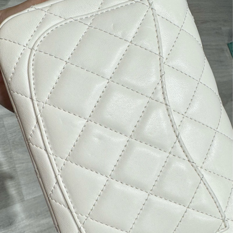 CHANEL香奈兒白色金球方胖子 17cm 稀有釋出-15