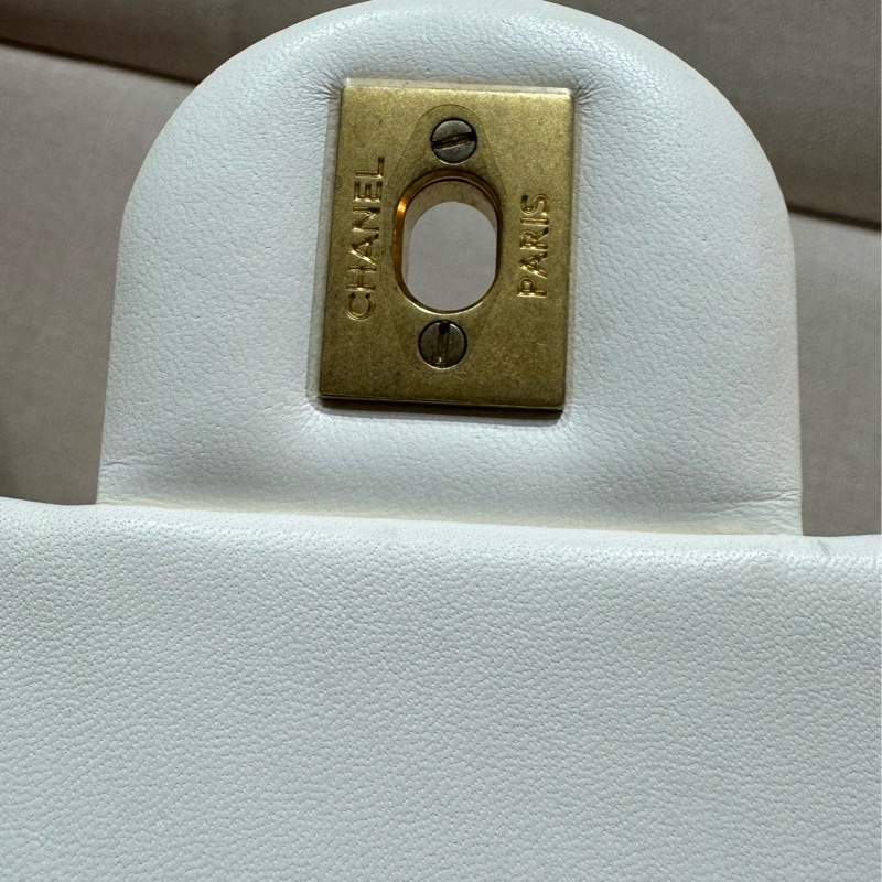 CHANEL香奈兒白色金球方胖子 17cm 稀有釋出-18