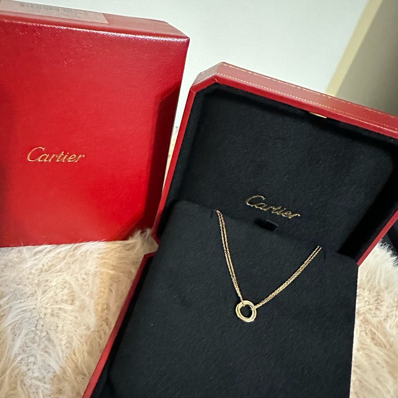 CARTIER TRINITY 小型款三環項鍊-2