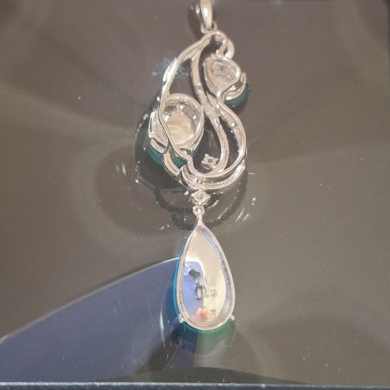 台灣藍寶(天然藍玉髓)-1