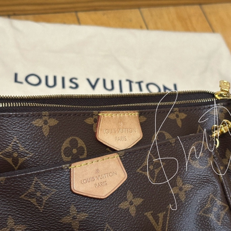 LV M44813 一包三用 麻將包 零錢包 三合一-8