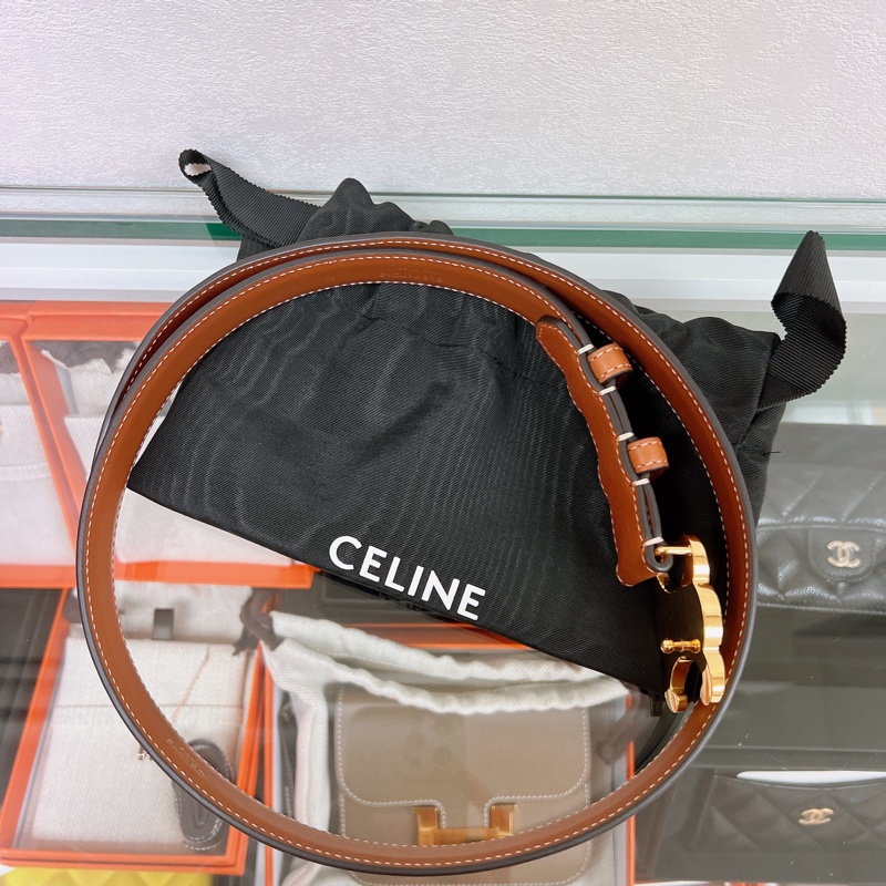 size 75✨Celine triomphe belt tan 25mm 凱旋門皮帶/腰帶 棕啡色-2