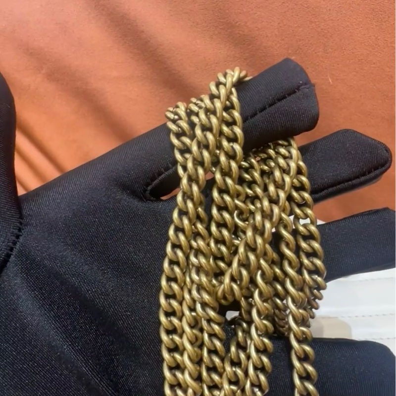 【哥吉拉精品時尚】Gucci 古馳 GG Marmont mini 純淨白 99新🆕 （誠可議🔪勿擾）-10