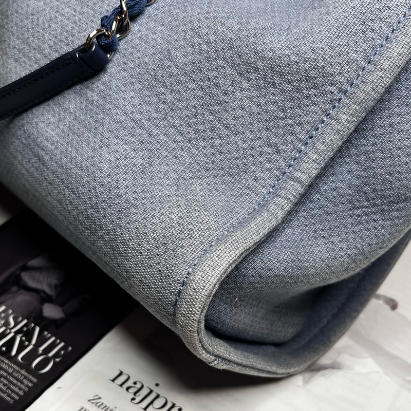 Chanel 牛仔丹寧沙灘包 中號-13