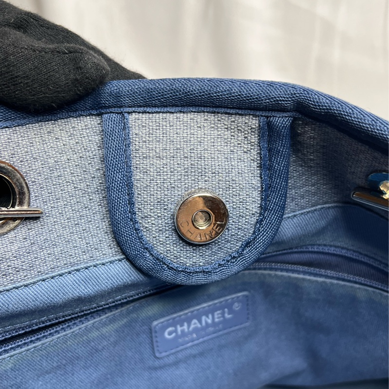 Chanel 牛仔丹寧沙灘包 中號-20