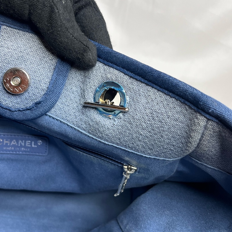 Chanel 牛仔丹寧沙灘包 中號-22