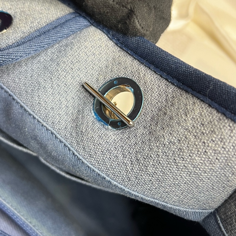 Chanel 牛仔丹寧沙灘包 中號-23