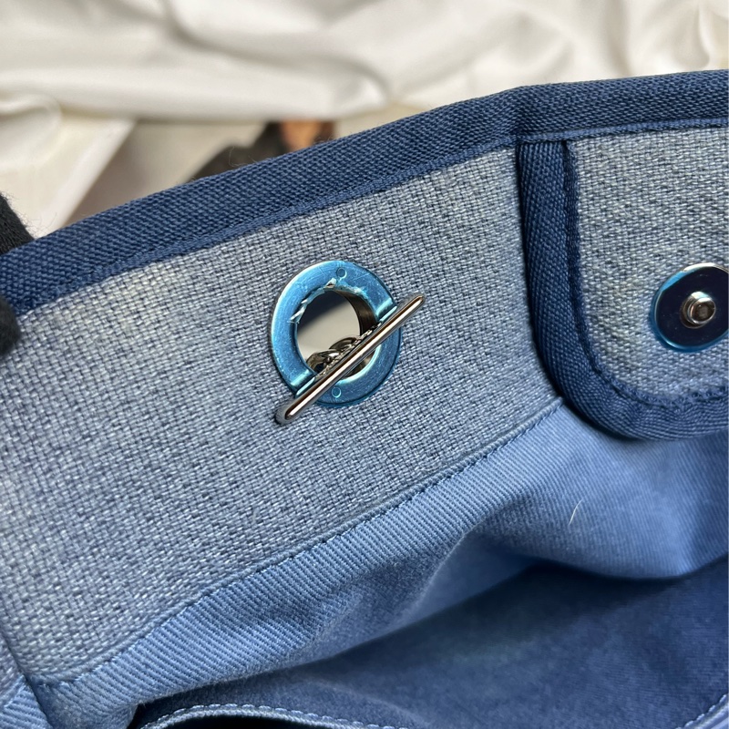 Chanel 牛仔丹寧沙灘包 中號-25