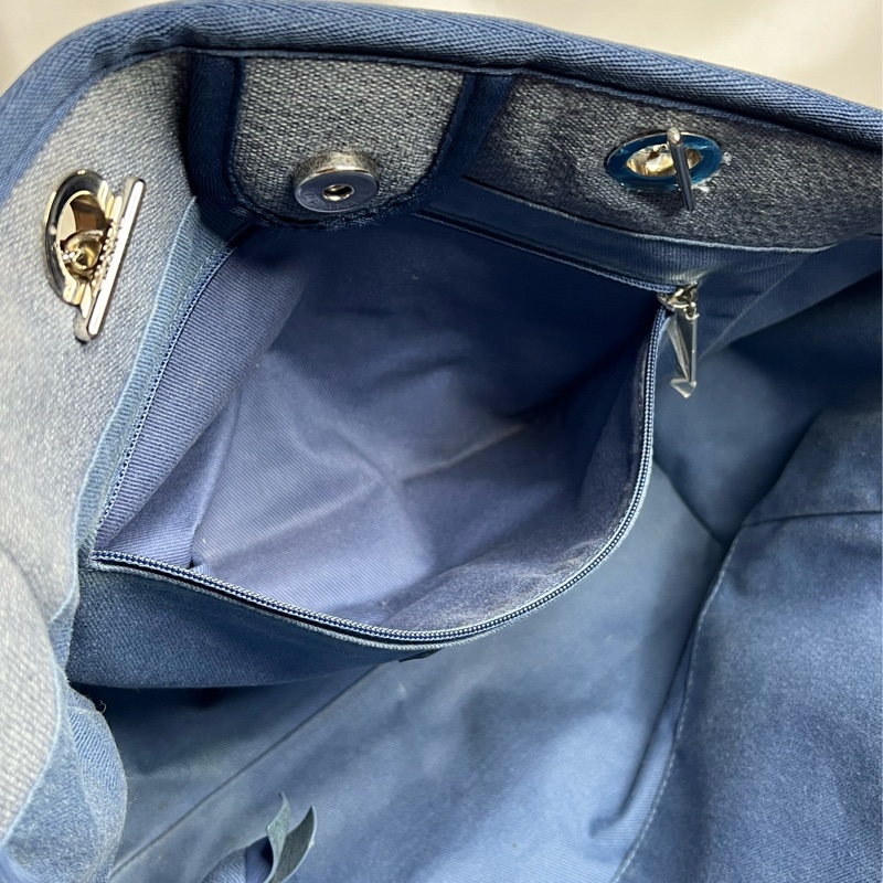 Chanel 牛仔丹寧沙灘包 中號-27