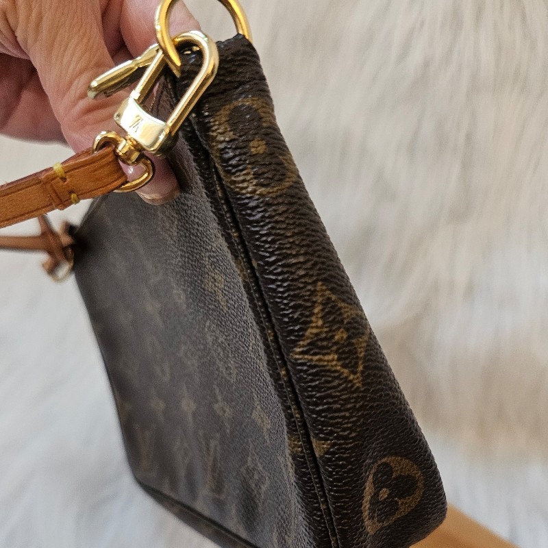 🎀👜曼蒂二手精品 👜🎀 LV 二手老花大款麻將包 lv麻將包 手提包 肩背包 腋下包-10