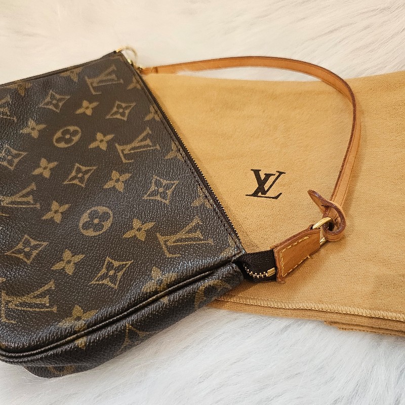 🎀👜曼蒂二手精品 👜🎀 LV 二手老花大款麻將包 lv麻將包 手提包 肩背包 腋下包-12