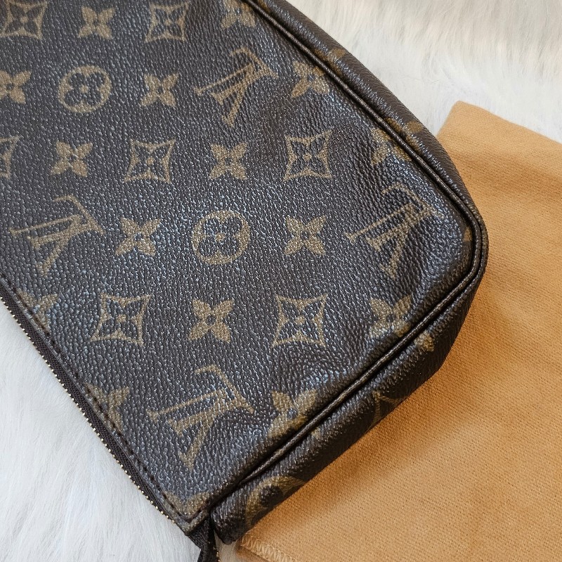🎀👜曼蒂二手精品 👜🎀 LV 二手老花大款麻將包 lv麻將包 手提包 肩背包 腋下包-13