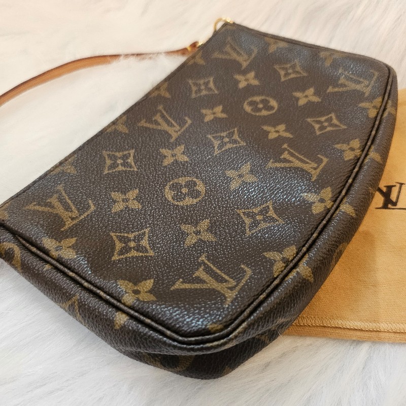 🎀👜曼蒂二手精品 👜🎀 LV 二手老花大款麻將包 lv麻將包 手提包 肩背包 腋下包-21