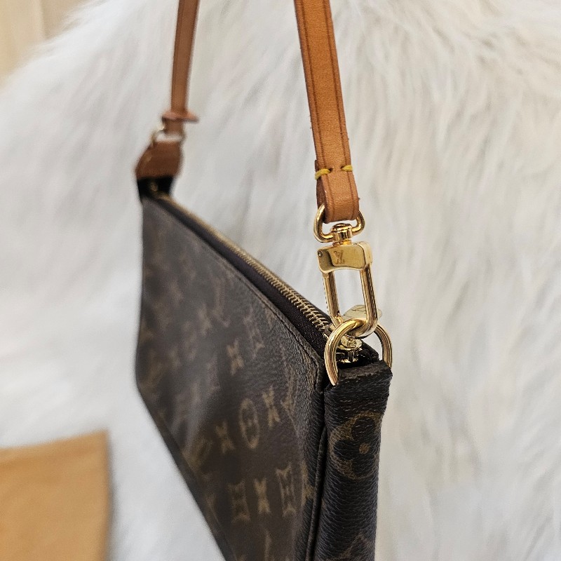 🎀👜曼蒂二手精品 👜🎀 LV 二手老花大款麻將包 lv麻將包 手提包 肩背包 腋下包-25