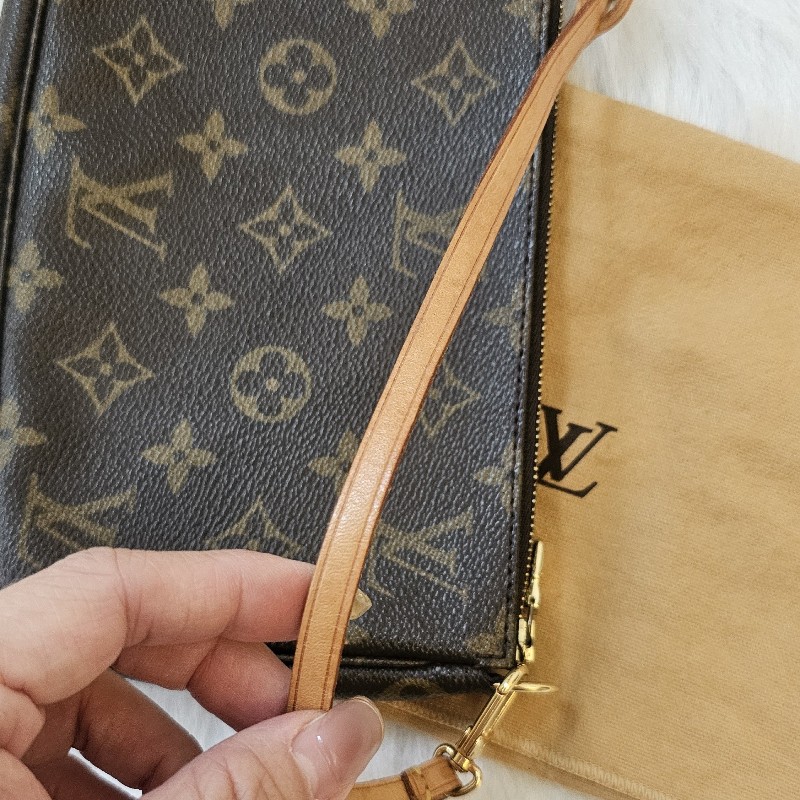 🎀👜曼蒂二手精品 👜🎀 LV 二手老花大款麻將包 lv麻將包 手提包 肩背包 腋下包-30