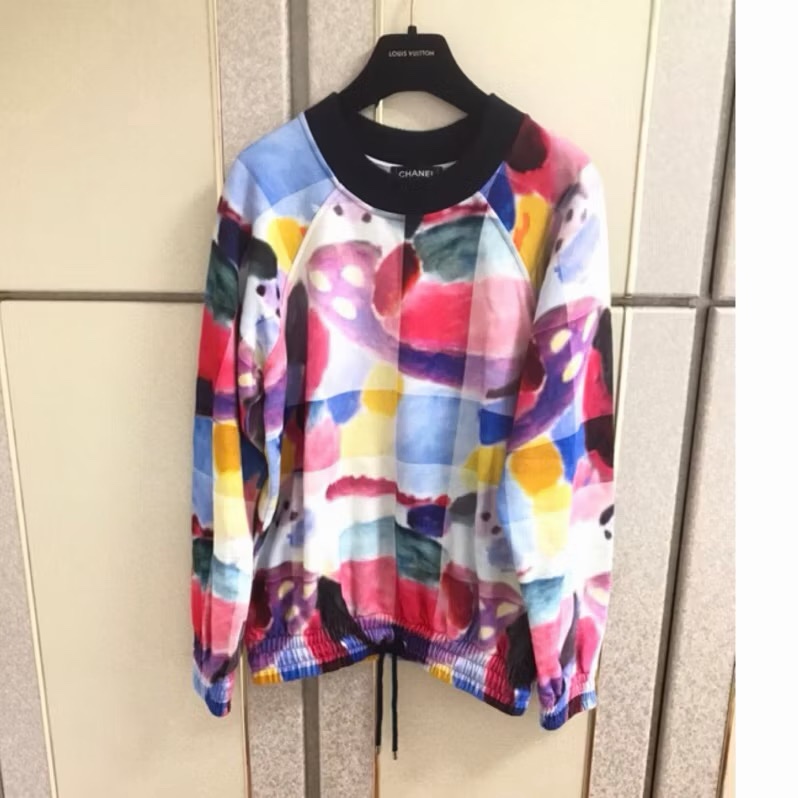 Chanel正品秀款棉質上衣 36號 寬鬆S-L可穿 約85成新-4