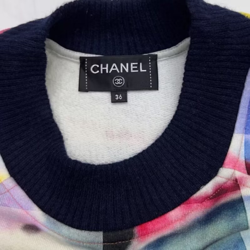 Chanel正品秀款棉質上衣 36號 寬鬆S-L可穿 約85成新-7