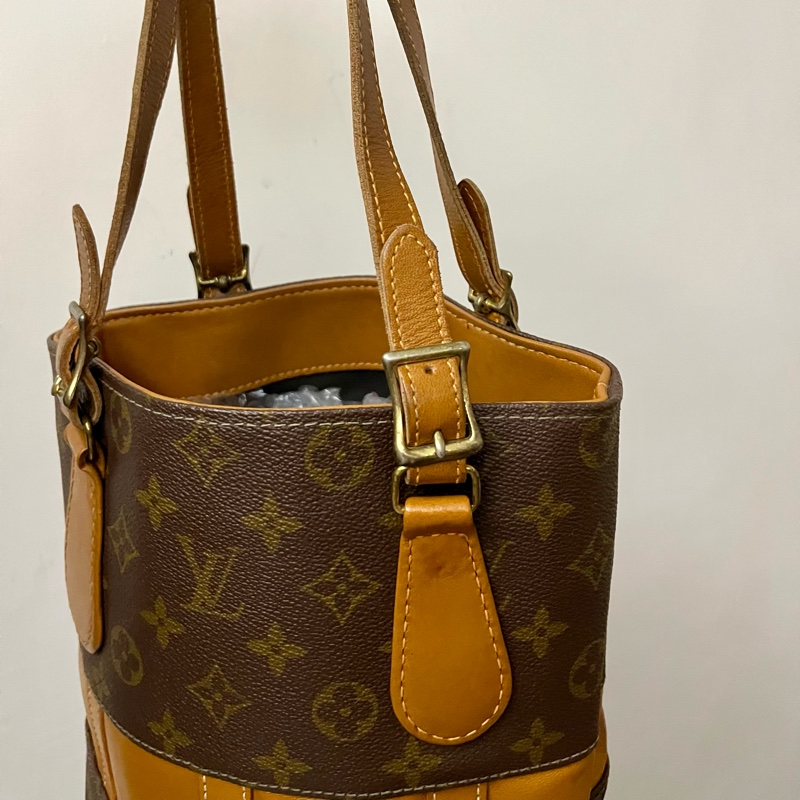 Louis Vuitton LV 限量款 經典 老花 水桶包 圓筒包 肩背包 手提包 手拿包-9