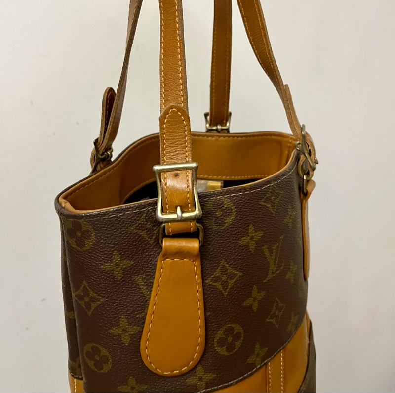 Louis Vuitton LV 限量款 經典 老花 水桶包 圓筒包 肩背包 手提包 手拿包-11