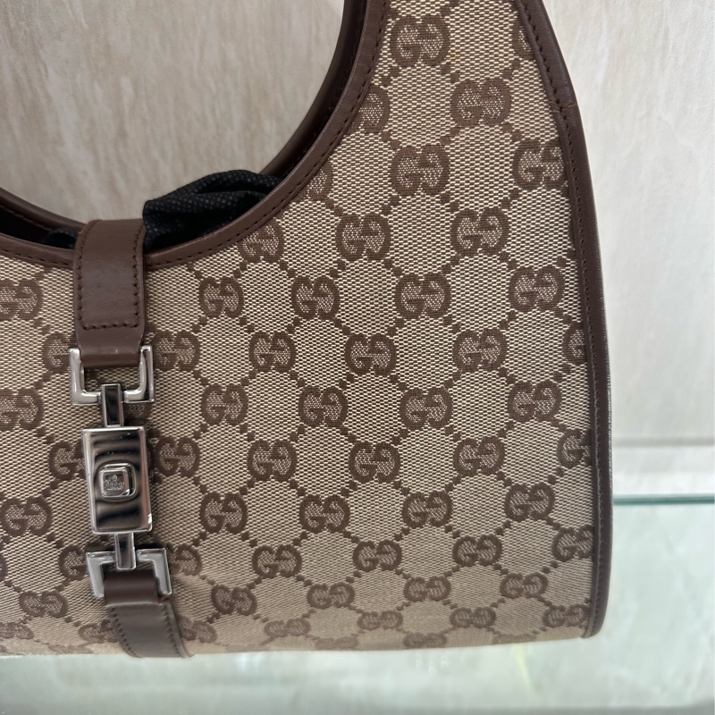 【Gucci】老花棕色手提肩背包-2