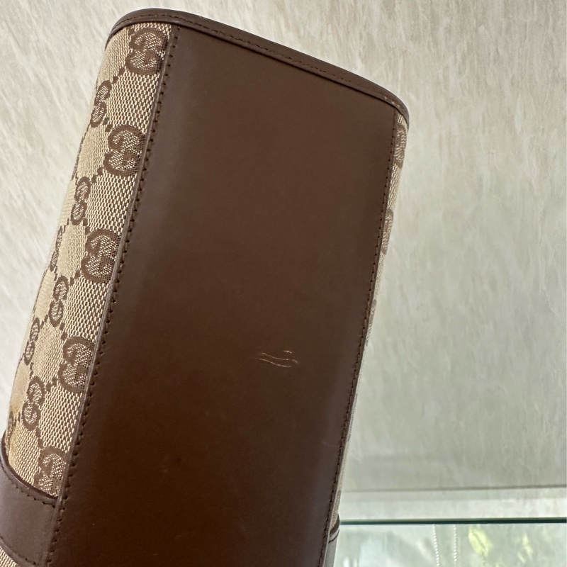 【Gucci】老花棕色手提肩背包-6