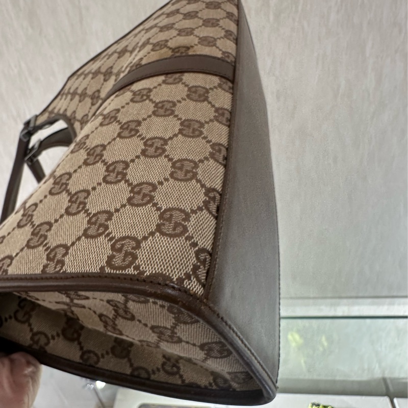 【Gucci】老花棕色手提肩背包-7