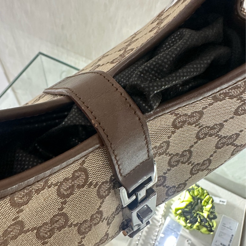 【Gucci】老花棕色手提肩背包-10