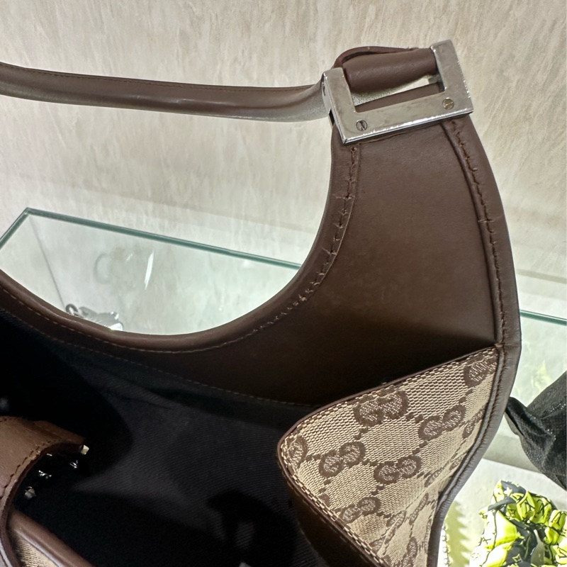 【Gucci】老花棕色手提肩背包-13
