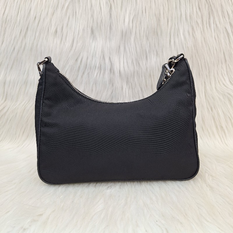 PRADA  黑色尼龍布銀鍊三合一 零錢/肩背/斜背包-6