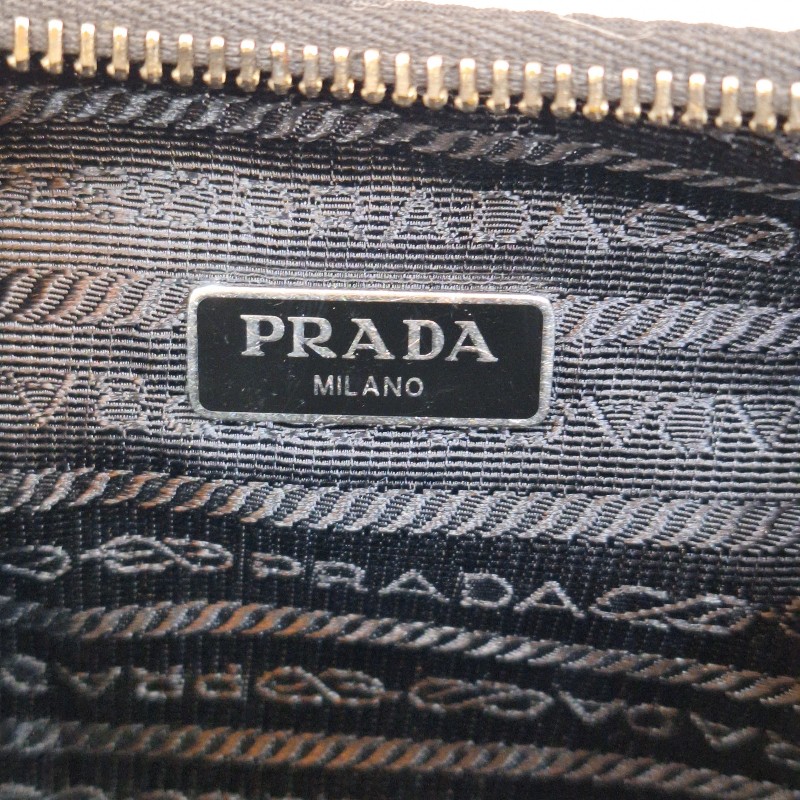 PRADA  黑色尼龍布銀鍊三合一 零錢/肩背/斜背包-14