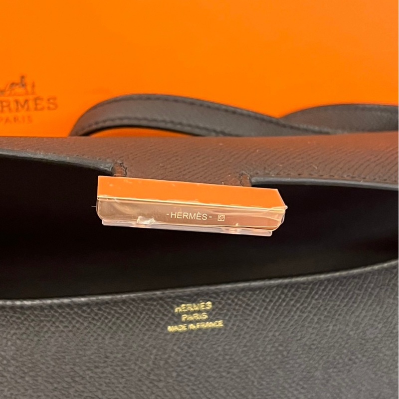 Hermes Constance elan 黑玫瑰金扣-16