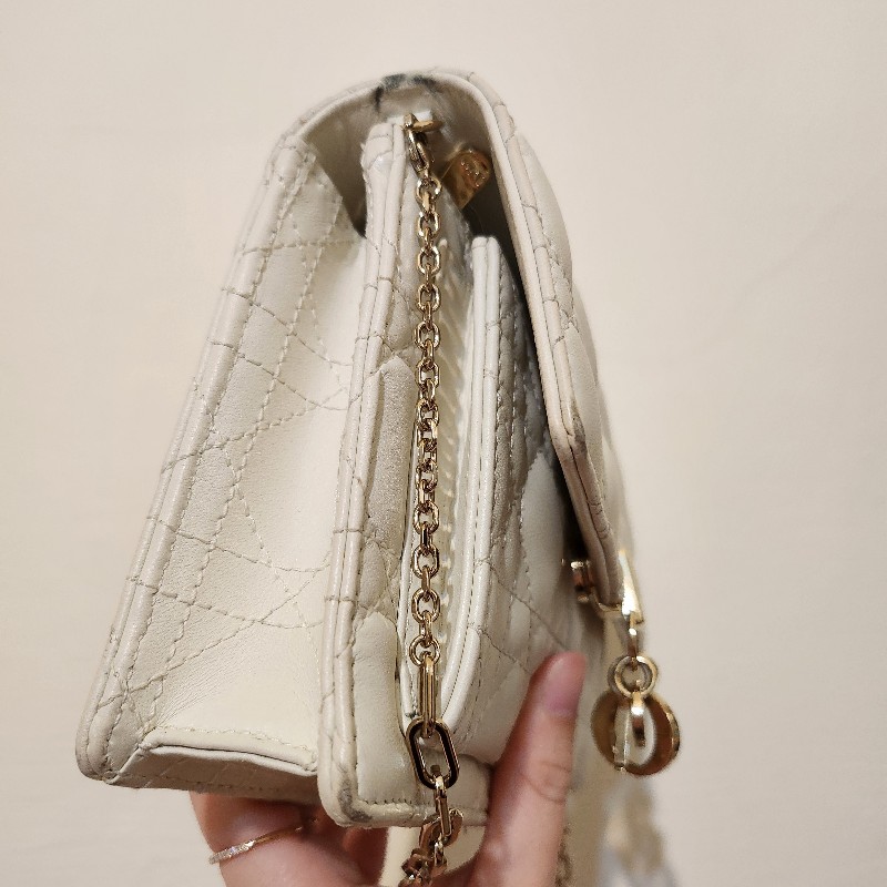 Dior Miss Dior Woc 白色珍珠鏈包-2