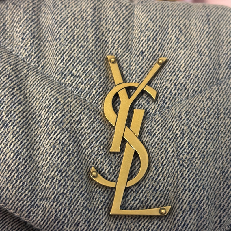 YSL puffer denim 聖羅蘭雲朵包-4