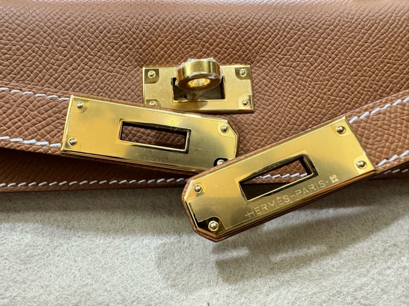 愛馬仕 Hermés Kelly 28金棕Epsom外縫/金釦/ B刻-4