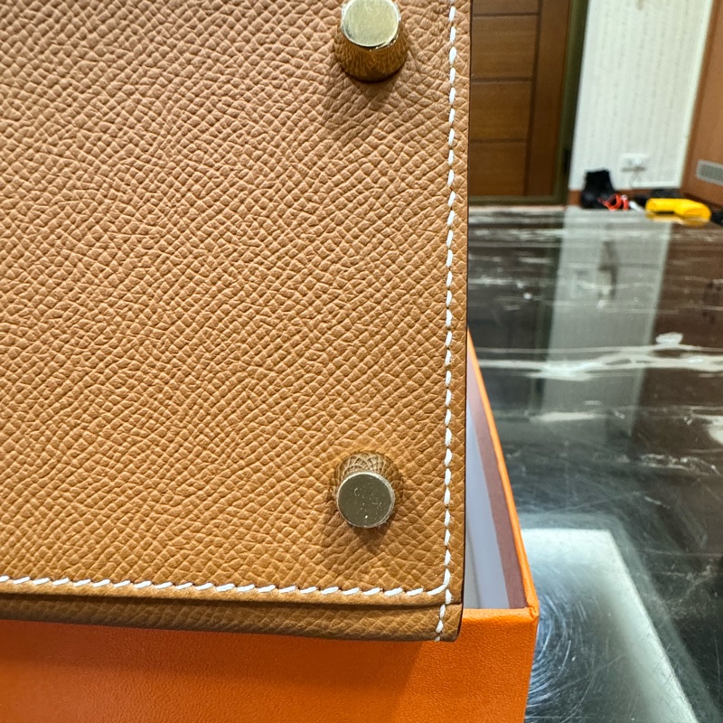 愛馬仕 Hermés Kelly 28金棕Epsom外縫/金釦/ B刻-14