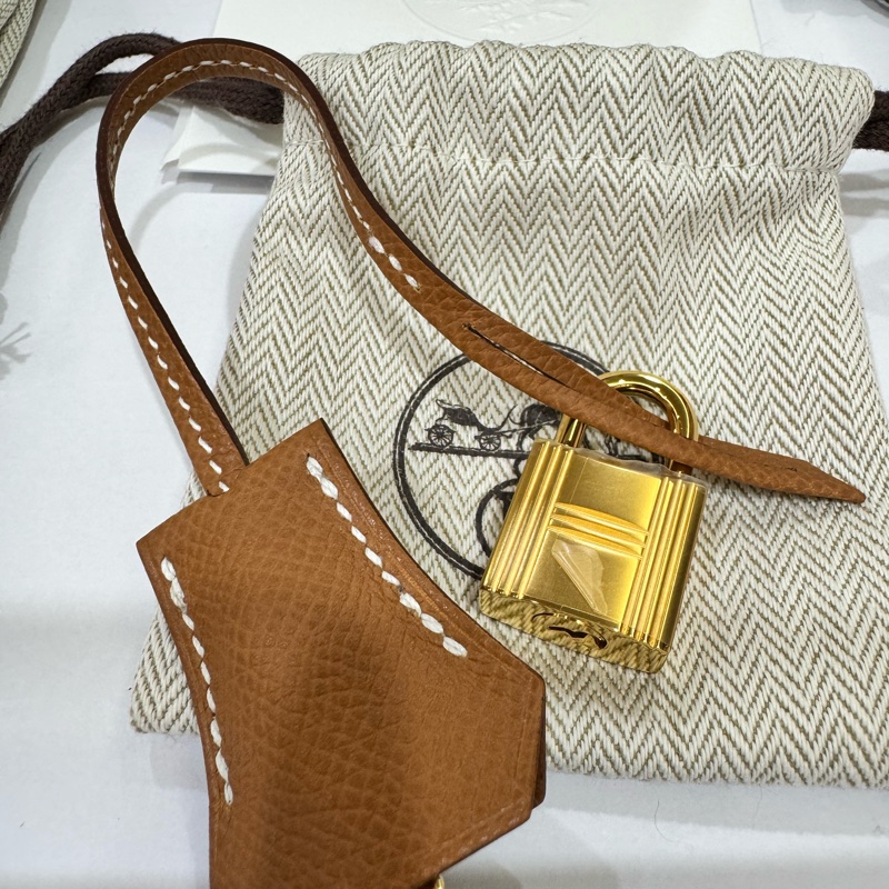 愛馬仕 Hermés Kelly 28金棕Epsom外縫/金釦/ B刻-18