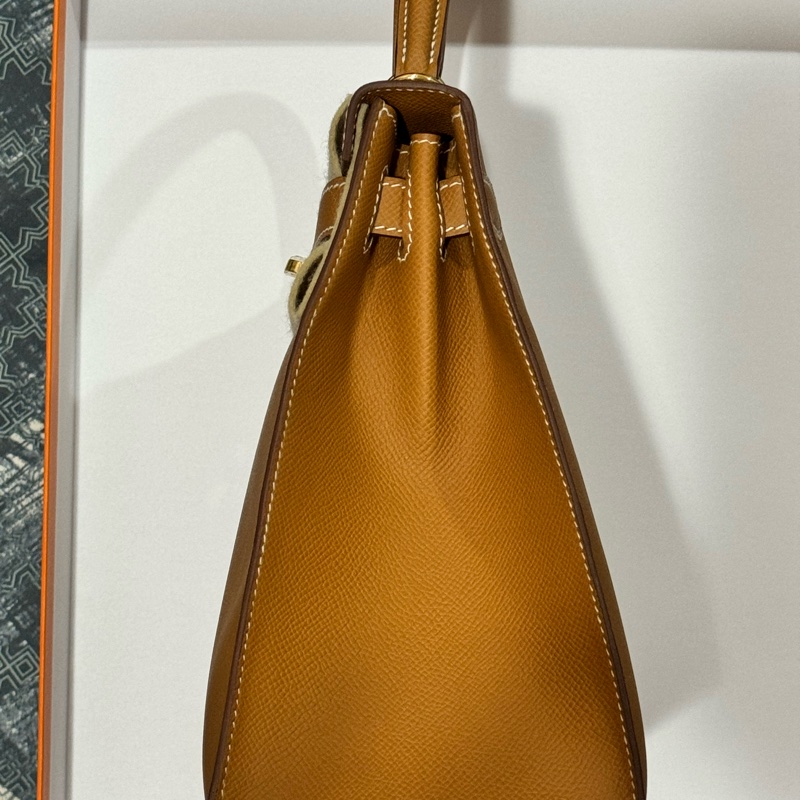 愛馬仕 Hermés Kelly 28金棕Epsom外縫/金釦/ B刻-8