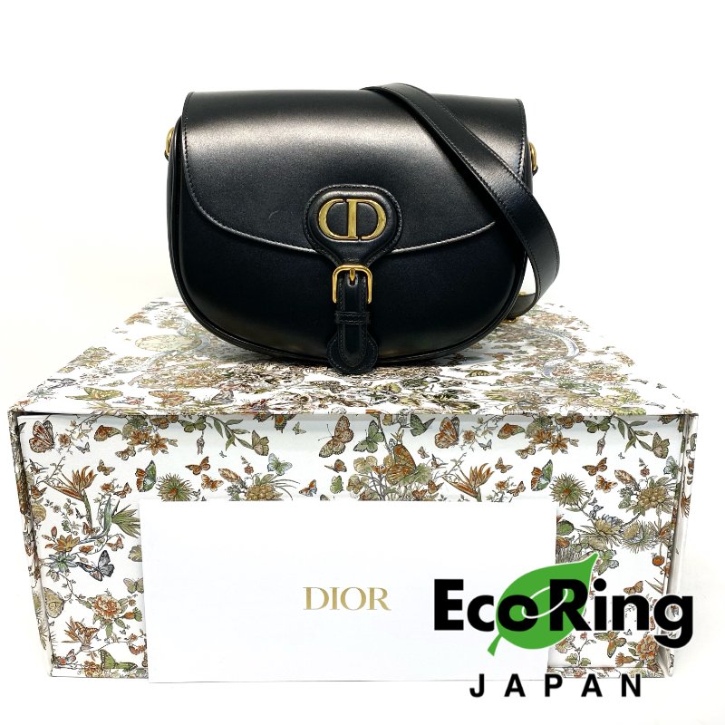 △ Christian Dior 迪奧 Dior Bobby Black Swift Calfskin Shoulder Bag 黑色滑面牛皮肩揹袋 - 247007807-0