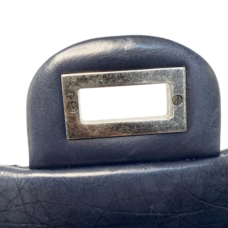 △ Chanel 香奈兒 2.55 Jumbo Navy Aged Calfskin Ruthenium-Finish Metal Chain Flap Bag 2.55特大號深藍色舊化小牛皮鍍釕金屬鏈條肩背袋 A37590 - 247007323-22