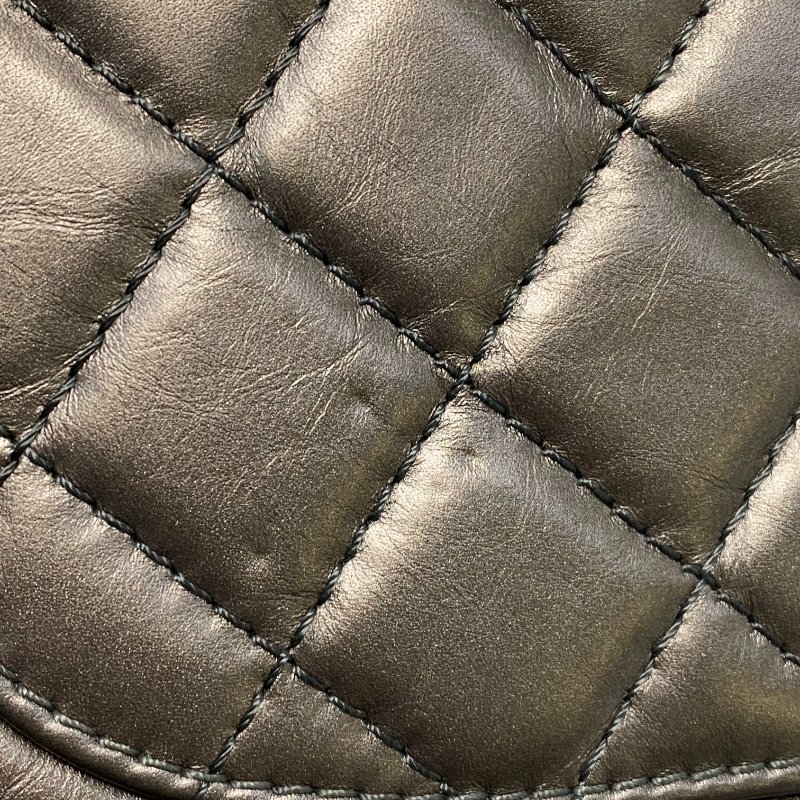 △ Chanel 香奈兒 2.55 Metallic Dark Grey Aged Calfskin Silver-tone Metal Chain Flap Bag 2.55金屬深灰色舊化牛皮銀色金屬鏈條肩揹袋 A37587 - 247007761-15