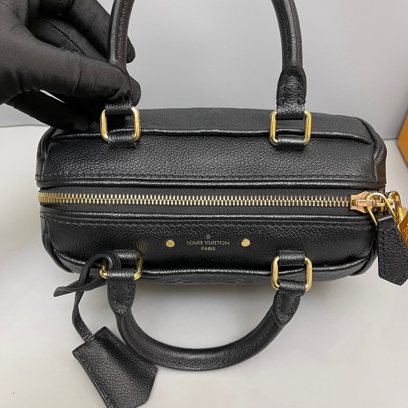 Louis Vuitton Speedy Bandouliere Monogram Empreinte 20 Black-3