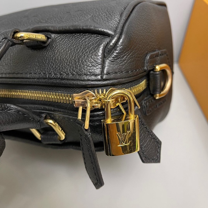 Louis Vuitton Speedy Bandouliere Monogram Empreinte 20 Black-17