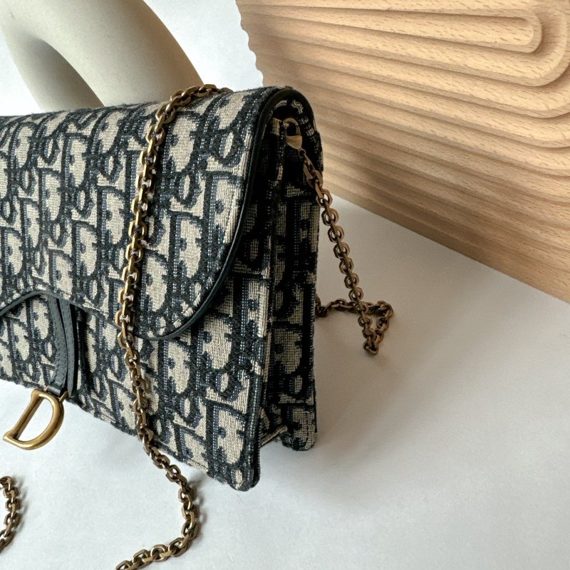 Dior Saddle Oblique 緹花WOC 鏈包 / 手拿包-2