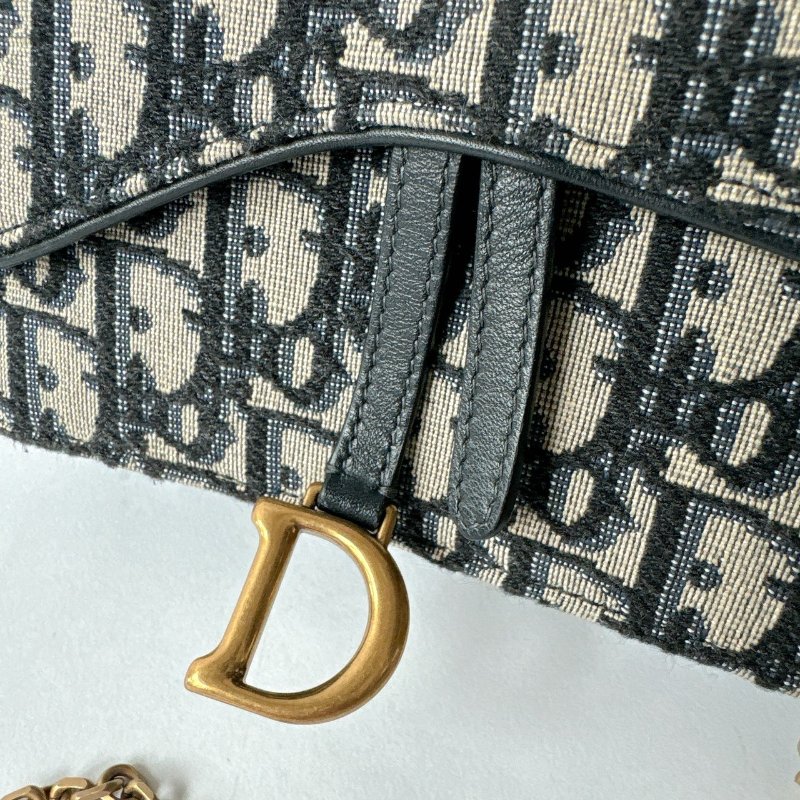 Dior Saddle Oblique 緹花WOC 鏈包 / 手拿包-9