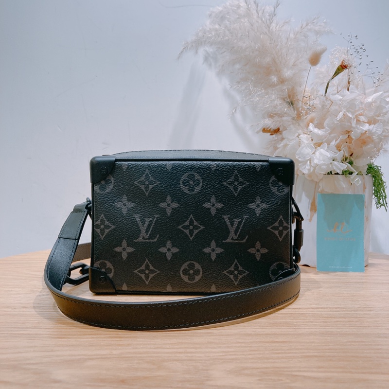路易威登 經典黑色老花 Soft Trunk 小方盒-1
