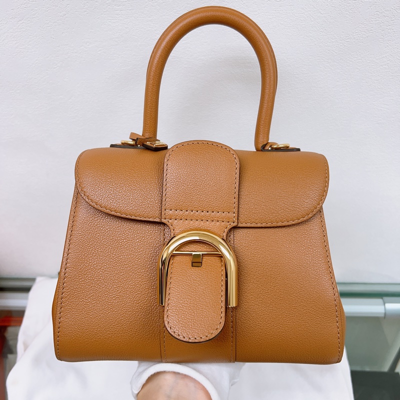 Delvaux brillant mini 焦糖棕色-0