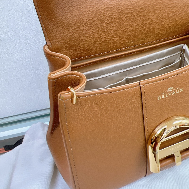 Delvaux brillant mini 焦糖棕色-7