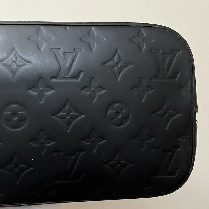 (老闆出國隨便賣)LV 經典 老花 黑 滿版LOGO壓印 五金發亮 手提包 手拿包 LV包-1