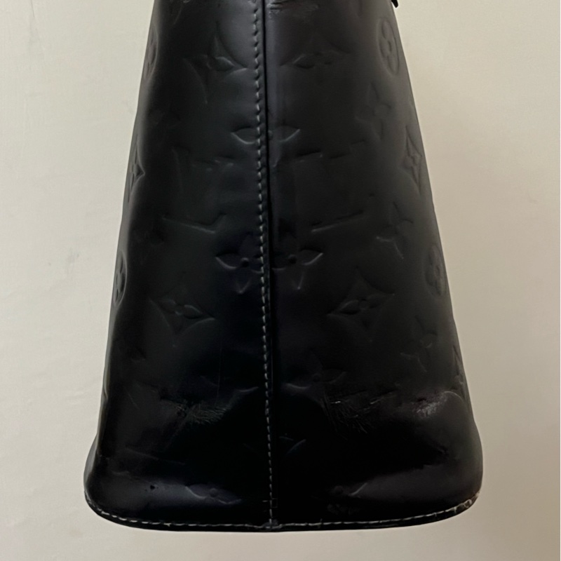 (老闆出國隨便賣)LV 經典 老花 黑 滿版LOGO壓印 五金發亮 手提包 手拿包 LV包-41